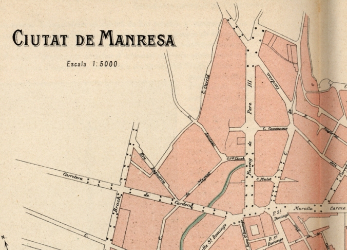 1908, Plànol de Manresa (Francesc Carreras i Candi)